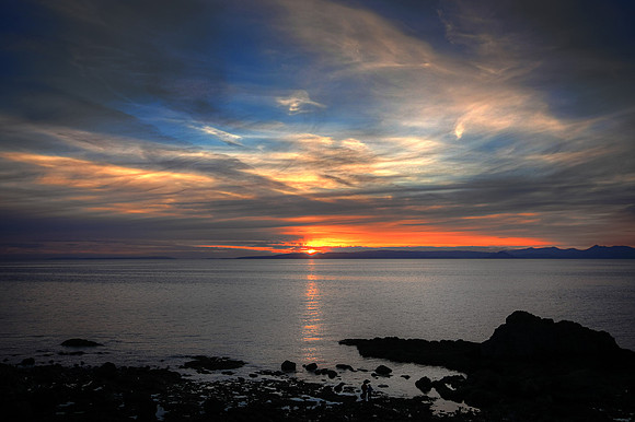 SUNSET OVER ARRAN HDR MSP0002533