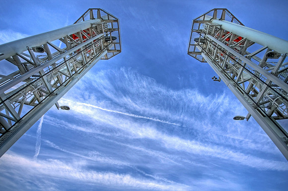 SALFORD QUAYS LIFT BRIDGE HDR MSP0002953