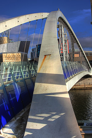 SALFORD QUAYS LIFT BRIDGE HDR MSP0002077