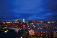 SALFORD QUAYS NIGHT CITY SCAPE HDR MSP0000601