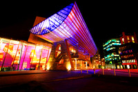 SALFORD QUAYS THE LOWRY AT NIGHT MSP0000579