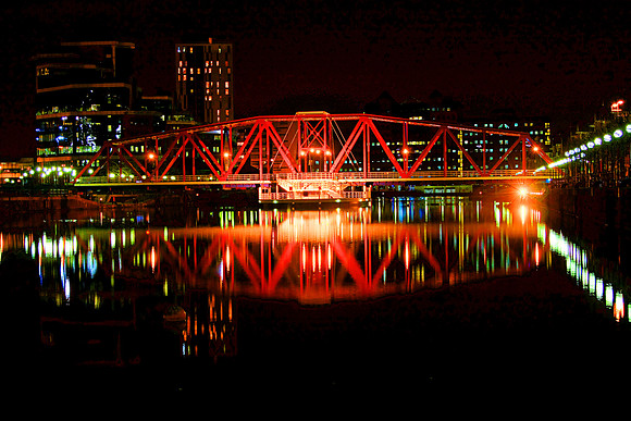 DETROIT BRIDGE AT NIGHT MSP0002037