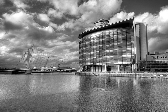 BBC AT MEDIA CITY SALFORD QUAYS MONO HDR MSP0002643