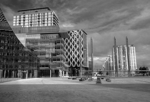 MEDIA CITY SALFORD QUAYS MONO HDR MSP0002637