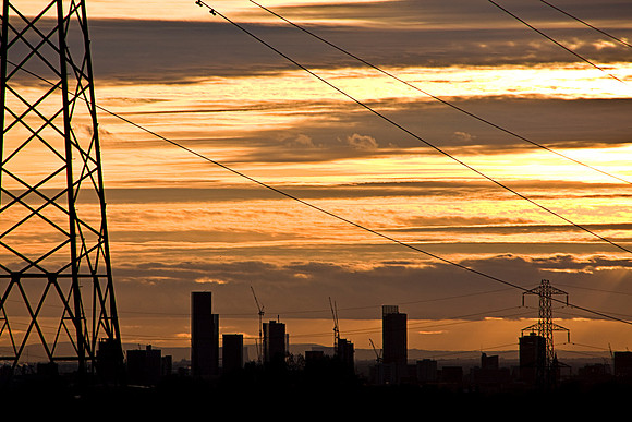 MANCHESTER SKYLINE SUNSET MSP0005075