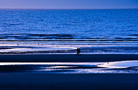SUNSET ON BLACKPOOL BEACH MSP0003801