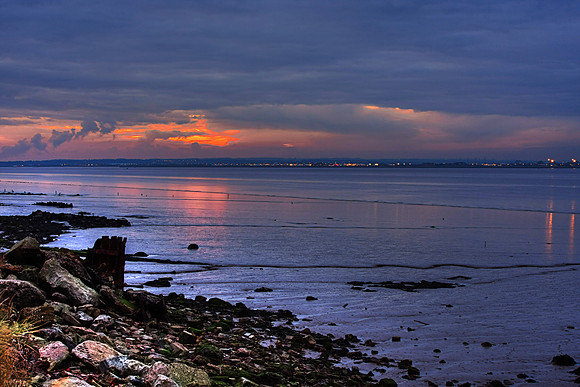 SUNSET ON THE HUMBER ESTUARY HDR MSP0001945