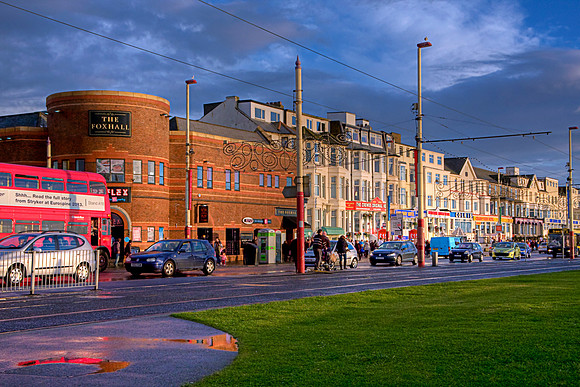 SUNSET ON BLACKPOOL PROMENADE MSP0003830